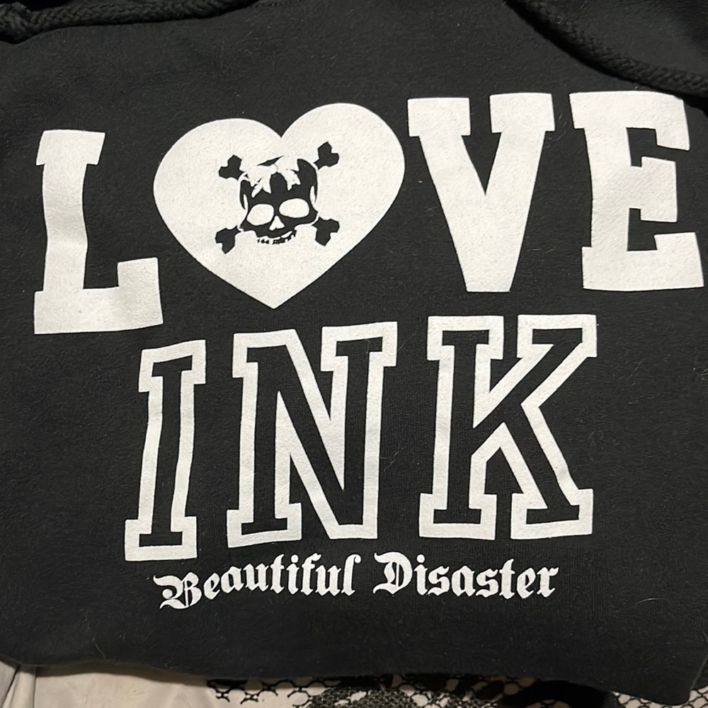 Beautiful Disaster love ink hoodie